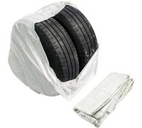 20x Sacs à pneus blancs 1000 x 1000mm, LDPE, 30 µm
