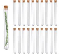 20x Tube à Essai en Verre 18ml | Contenant à Dragées, Bonbons, Fleurs et Épices | Décoration et Souvenirs de Mariage
