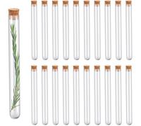 20x Tube à Essai en Verre 21ml | Contenant à Dragées, Bonbons, Fleurs et Épices | Décoration et Souvenirs de Mariage