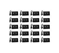 20X Universal Cassette 5.0 Audio Car Tape Adaptateur StéRéO Aux avec Mic pour TéLéPhone MP3 Câble AUX Lecteur CD