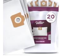 20x Vellto Sac d’Aspirateur Compatibles avec Bosch Gas 15 20 1200 L 15-20 Compatibles avec Makita VC3511L VC3011L VC2512L VC2511L VC2012L VC2010L 446L Filtrants de Rechange