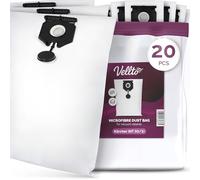20x Vellto Sac Filtrants d'Aspirateur Compatibles avec Karcher 2.889-154.0 NT 30/1 Tact Te L NT 30/1 Tact Te M NT 30/1 Tact L NT 30/1 Ap Te L NT 30/1 Ap L Sacs Non-tissé