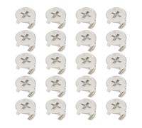 20x Vis à Came pour Meubles 110630 écrous de Blocage à Came Excentrique 14,3 X 9,3 Mm Vis de Rechange Compatible avec IKEA Les Meubles Argent