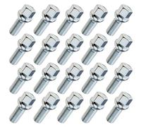 20x vis de roue M14x1.25 , longueur du filetage : 30mm, collerette sphérique, SW17