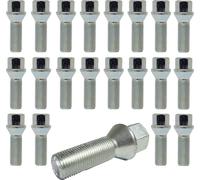 20x vis de roue M14x1,5 60° cône 38mm longueur de tige compatible avec Opel Peugeot Renault Seat Skoda Volvo VW