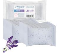 20x Wessper Lavendel Déshumidificateur d'air en sachet de recharge - granulés de 250g - empêche les moisissures, le moisi, les mauvaises odeurs, les taches de moisissure - déshumidificateur d'ambiance