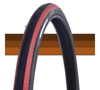 20x1-1/8 Pneu Vélo, 28-451 Type Clincher | 20x1-1/8 Antipiqûres Lisse pour Vélo de Ville, Route, VTT Idéal pour Trajet Quotidien et Longue Distance(Red)