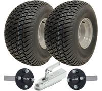 20x10.00-8 ATV Trailer Kit P332 Grass Wheels ALKO Hub & Stub Axles Hitch 750kgs