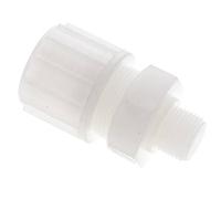 20x13mm & G3/8'' PVDF Raccord à compression droit avec filetage mâle 10 bar PVC et PA