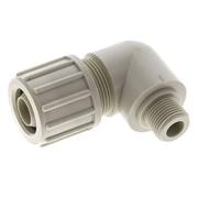 20x13mm & G3/8'' Raccord à compression coude en PP avec filetage mâle 10 bar PVC et PA