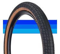 20x2 Pneus | 20x2 Pneus pour Vélos 20 Pouces | 20x2 Pneus pour Vélos Pliants | 20x2 Pneus avec Bordure Marron Rétro | Design Léger et Bande de Roulement Drainante Unique