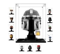 20x20x25cm 3mm Acrylique Vitrine Exposition pour Lego Casque 75304 75349 75350 75351 75328 76285, Transparent Boîte de Présentation
