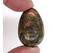 20X30mm Mini Oiseau Oeuf Forme Pierre Naturel Guérison Cristal Cône Poli Po Reiki Yoni Exerciseur Minéral 1 Pièce,Unakité