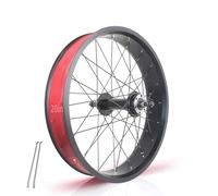 20x4.0 Jeu De Roues Roues avant et arrière Pour Vélo Fat 24/26in Snow Bike/Beach Bike Paire roues 14G Rayons Frein Disque Axe Plein De 195mm 36H Moyeu Arrière pour Les Rotatives 7-10 Vitesses(20in Rea