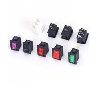 21 * 15mm KCD1 Rocker Switch ON-OFF 2 Position Push Button Switch with 2Pin Terminal 3A 250V Power Control Switch NWPNLXEA(Weiß)