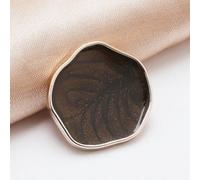 21/25/30 mm gros boutons de couture colorés pour femmes vêtements robe de mariée chemise chemisier manteau coupe-vent pull décor-Marron foncé-21MM 10 pièces