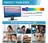 21.5"" Blue Light Blocking Universal Screen Protector,Computer Screen Filter (W x H: 476mm x 268mm),Anti-Blue Light,Anti-Glare,Anti-UV (16:9)