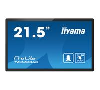 iiyama TW2223AS-B2 Écran d'affichage dynamique Écran plat interactif 54,6 cm (21.5") Wifi 400 cd/m² Full HD Noir Écran tactile Intégré dans le processeur Android 12 24/7