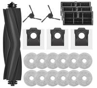 21 Accessoires pour Dreame L10s Ultra Gen3/ X40 Ultra Complete/L40 Ultra/X40 Master, Mova P50 Pro Ultra/P70 Pro Ultra Kit avec 12 Laveur 1 Brosse Principale 2 Brosse Latérale 3 Filtre 3 Sac Aspirateur