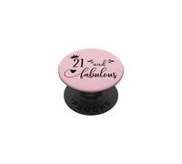 21 and Fabulous Women 21st Birthday Twenty One Fabulous 21 PopSockets PopGrip Adhésif
