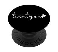 21 Ans, 21 Ans, Mignon pour Les Femmes de Son 21e Anniversaire PopSockets PopGrip Adhésif