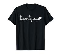 21 Ans, 21 Ans, Mignon pour Les Femmes de Son 21e Anniversaire T-Shirt