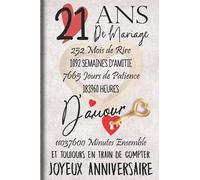 21 Ans de Mariage et Toujours en train de Compter: Cadeau d'anniversaire 21ans de mariage pour les couples, carnet ligné, 100 pages, 6 po x 9 po (15,2 x 22,9 cm)