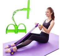 21 Bandes De Résistance De Fitness-4 Pédale De Pédale Puller De La Cheville, pour l'exercice Assaiy Exercice Equipment, AB Training Auxiliary Device Workout Equipment for Women Men (Vert)