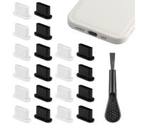 21 Bouchons Anti-Poussière Usb C, Avec Brosse De Nettoyage, En Silicone Pour Ports De Type C, Protecteur De Port De Charge Type C, Pour Iphone 15, Iphone 16, Ipad Pro, Airpods, Samsung, Xiaomi