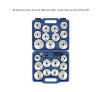 21 Bouchons de filtre à huile de différentes tailles + 2 clés à filtre pour filtre à l'huile Dx®