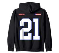 21 Drapeau de Porto Rico Orgullo Boricua Sport Taino Blood Sweat à Capuche