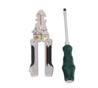 21 in 1 Wire Stripper Stainless Steel Electrician Tool 7inch Cutting Stripping Pliers Multifunctional Hand Tool for Electrical Work