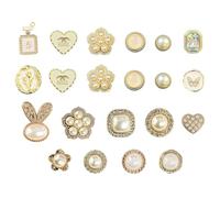 21 Morceaux De Boucles De Chaussures Brillantes, Boucles De Chaussures Amovibles, Accessoires De Chaussures Drôles Et Mignons, Accessoires De Chaussures, Accessoires De Bricolage.