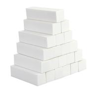 21 Pièce Bloc Polissoir Ongles,Blanc Tampon à poncer Ongles,Bloc Polissoir Nail Art Tool, Professionnelle Buffer Ongles Carré Éponge,pour Les Salons de Manucure