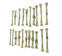 21 Pièces Chat Ressort Forme Jouets Chat Ressort Bâtons Nylon Maille Tube Coloré Chaton Jouets de Dentition pour Chats Chaton Animal de Compagnie