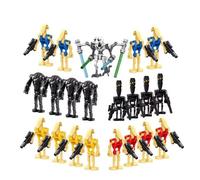 21 pièces de jouets miniatures à assembler pour enfants, ensemble de soldats robots de combat Star Wars en blocs de construction.