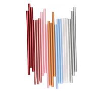 21 Pièces Pistolet à Colle Cire à Cacheter - 7 Couleurs 20cm x 7mm Sans Fumée Bâtons - Ronds Rétro Pour Enveloppes Mariage Cartes de Voeux Invitations