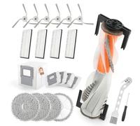 21 Pièces pour DJI Romo S/Romo A/Romo P Kit D'accessoires de Rechange Aspirateur Robot avec 2 Brosses Principales, 4 Vadrouille,6 Brosses Latérales, 4 Filtres, 4 Sacs à Poussière,1 Brosse Nettoyage