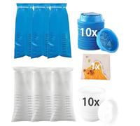 21 Pièces Sacs à Vomi, Sac Vomissement Voiture, Sacs à Déjections Avec Anneau, Avec Serviette En Papier, Pour En Cas De Voyage Ou De Malaise Soudain Lié à Un Problème De Santé