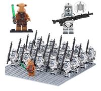21 pièces Star War Mini Figurine Action Maître Jedi soldat de la tempête Bloc de Construction jouet Pour Enfans