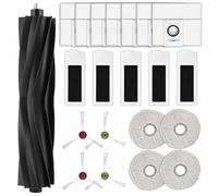 21 pièces T20 Omni Pièces de rechange pour ECOVACS DEEBOT T20 Omni, T20e Omni, T20 Max, T20 Pro aspirateur robot, 1 brosse rotative 4 brosses latérales 7 sacs à poussière, 5 filtres HEPA 4 serpillères