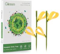 21 pièges pièges Collants pour Plantes d`intérieur piège à moustiques Jaune piège à pièges pour Mouches des Fruits