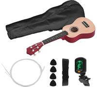 21 pouces colorés ukulélé acoustique soprano Ukelele Uke Kit Basswood avec sangle de sac de transport cordes Picks Accordeur