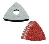 21 x SabreCut SC21SPK80 Grand kit de patins de ponçage et de feuilles de ponçage de 80mm x 80mm compatible avec Fein SuperCut et Festool Vecturo (non StarLock) pour outils multifonctions oscillants