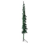 210 cm Demi sapin de Noël artificiel mince avec support Vert 210 cm CHY35362914