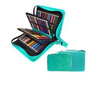 210 logements Trousse et extra 100 slots crayon Couche support - Bundle pour Prismacolor Crayons aquarelle, Crayola Crayons de couleur, Marco stylos et Cosmétique Brosse par Youshares 216 slots Green