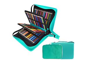 210 logements Trousse et extra 100 slots crayon Couche support - Bundle pour Prismacolor Crayons aquarelle, Crayola Crayons de couleur, Marco stylos et Cosmétique Brosse par Youshares 216 slots Green