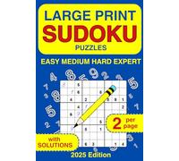 210 Sudoku Puzzles: A Book with Larg Puzzles, Four Levels of Difficulty From Easy to Expert Solutions Included: Sudoku Puzzles Number puzzle Brain training Mental exercise Problem solving Strategy Fun