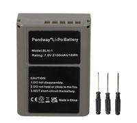 2100mAh 7.6V BLN-1 Batterie pour Olympus Om-D E-M1, Om-D E-M5, Pen E-P5 | Om-D E-M5 II, Pen E-P5, Pen F Appareil Photo Remplacement Rechargeable Lithium-ION avec Tournevis