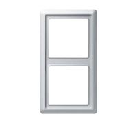 2102-33 Plaque de recouvrement 2 postes aluminium 4011395103876